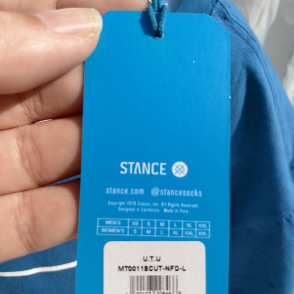 NWT Stance Blue Large T-shirt - Picture 3 of 6